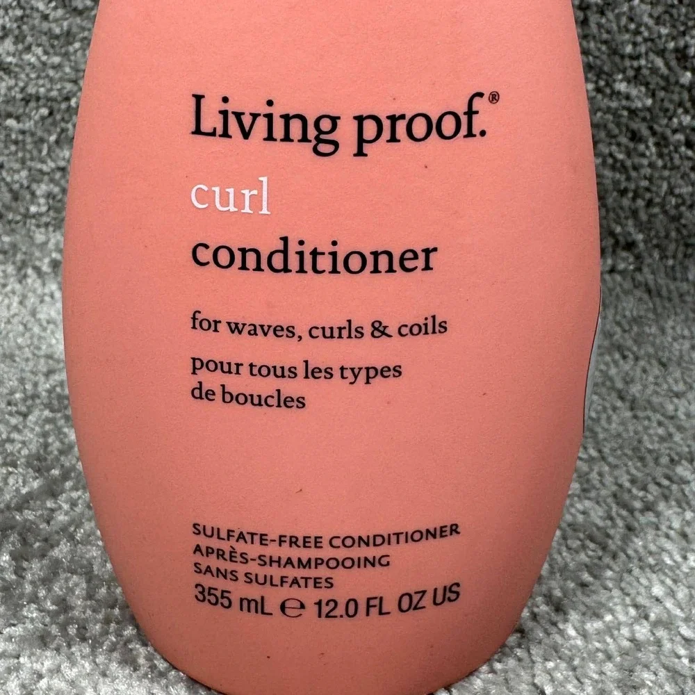 Living Proof Curl Conditioner‎ Pink Sulfate-Free for Waves Curls Coils 12oz